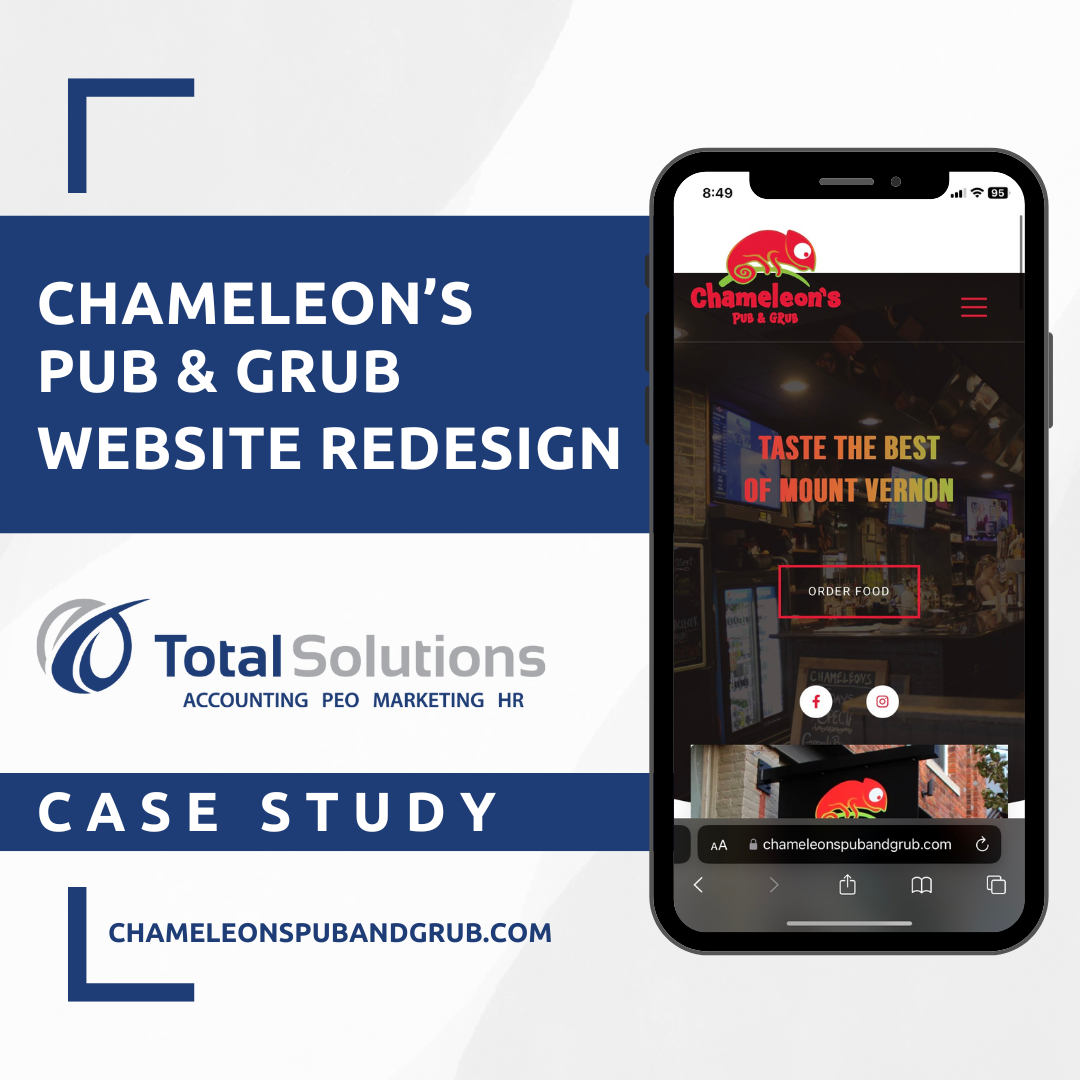 chameleons pub and grub web design case study